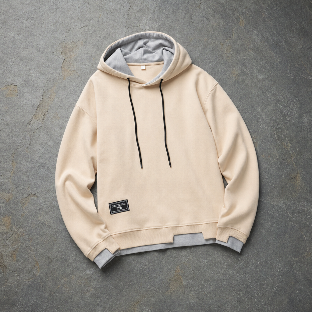 Women's Contrast Hood Pullover Hoodie