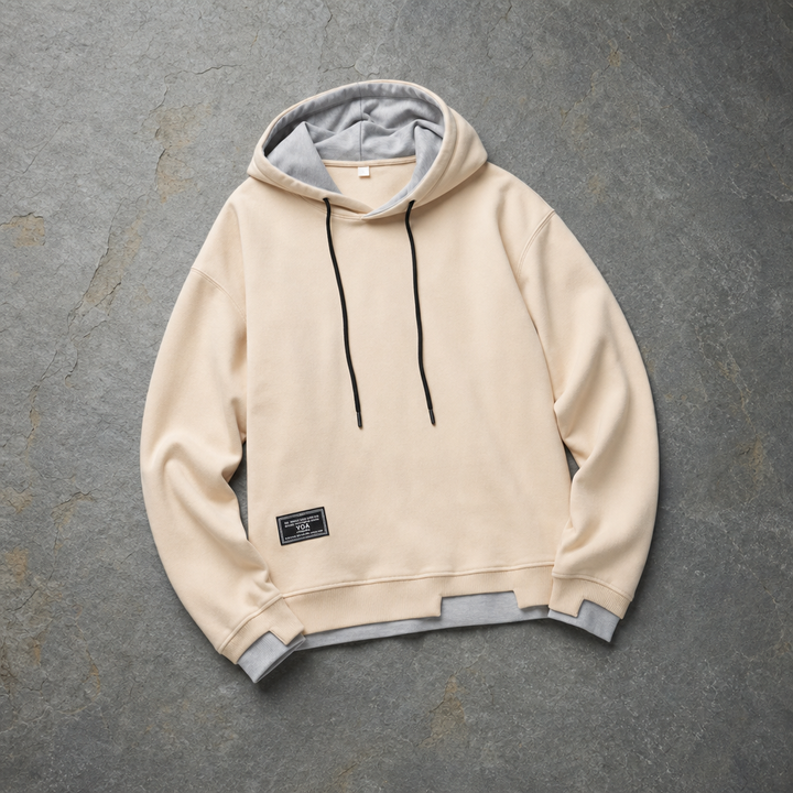 Women's Contrast Hood Pullover Hoodie