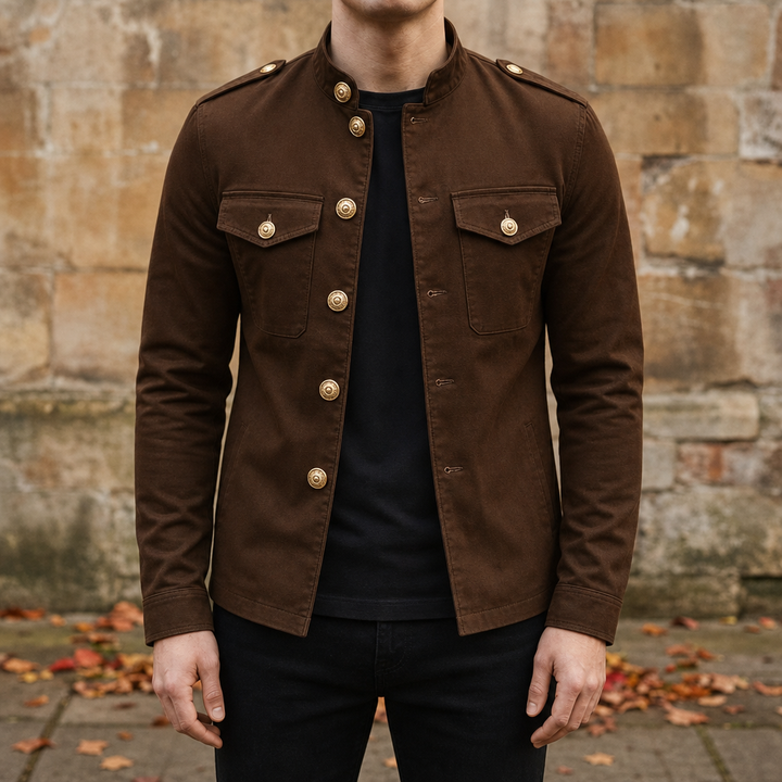 Men's Military Button Jacket