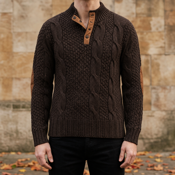 Men's Cable Knit Pullover Sweater