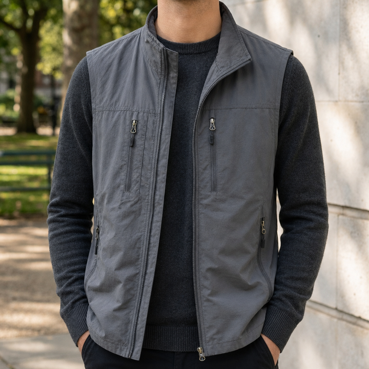 Men's Multi-Pocket Utility Vest
