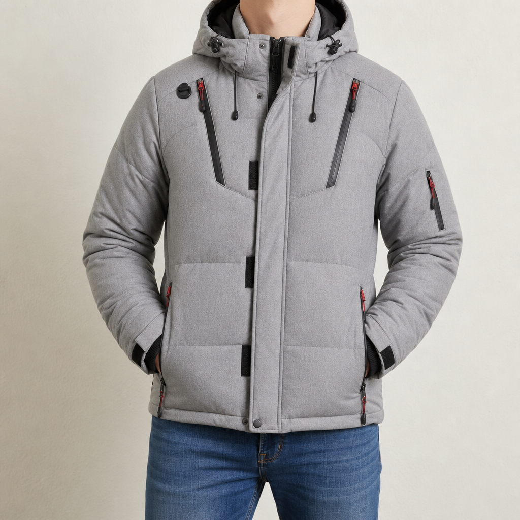 Men's Hooded Down Puffer Jacket