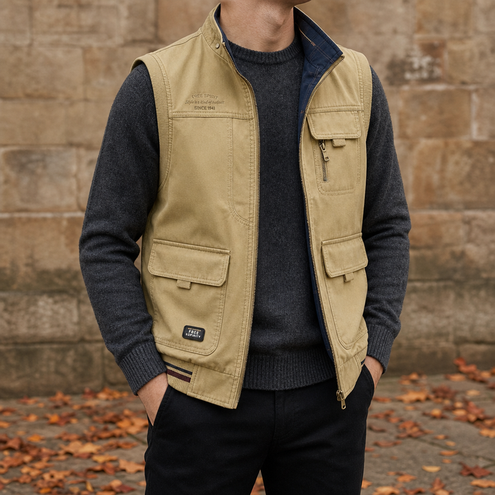 Women's Reversible Multi-Pocket Vest
