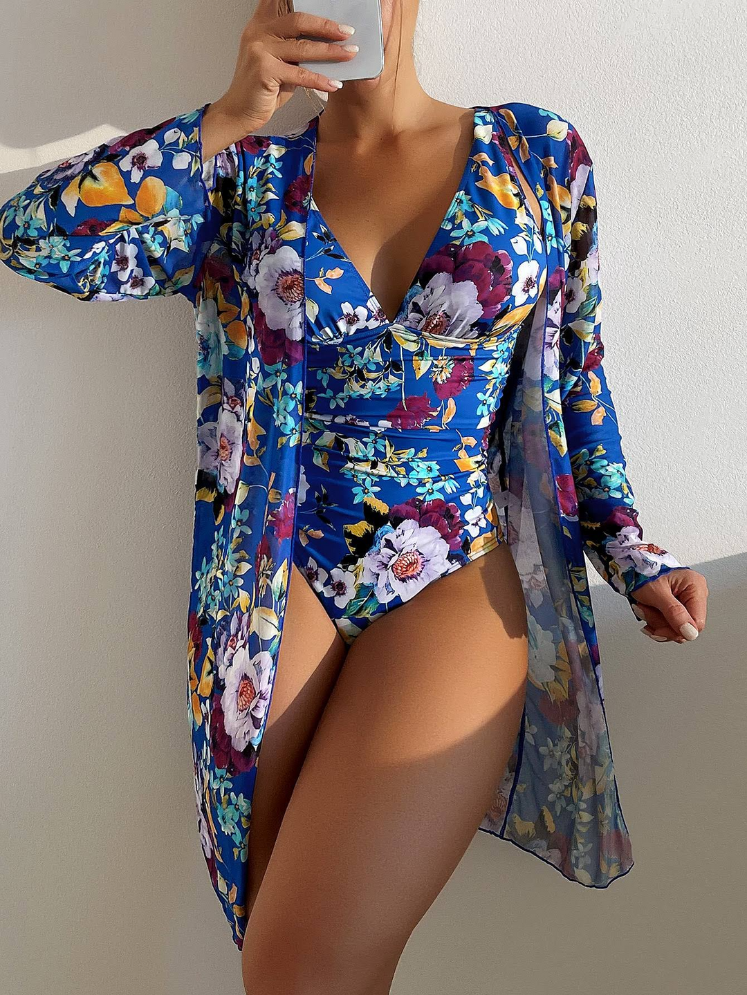 Marisse | Women's 3-Piece Blue Bikini Set with Flattering Fit