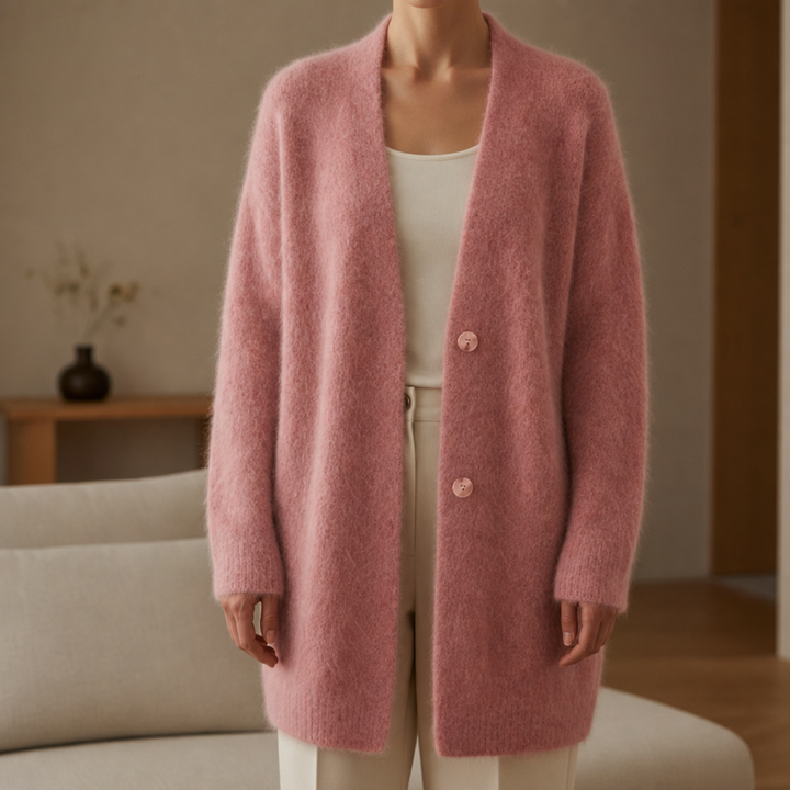Women's Cozy Long Fluffy Cardigan