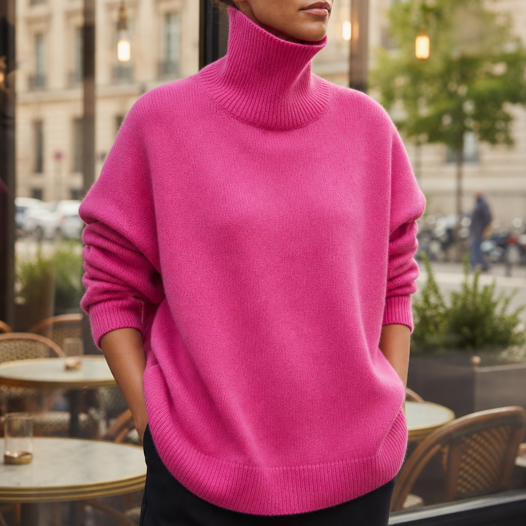 Women's Oversized Turtleneck Sweater