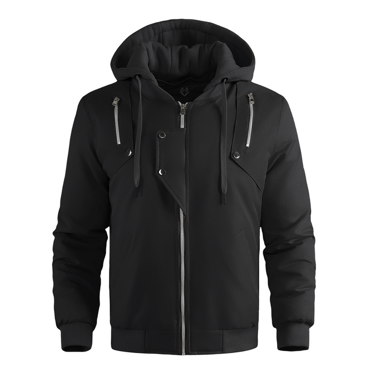 Men's Hooded Bomber Jacket for Stylish Comfort