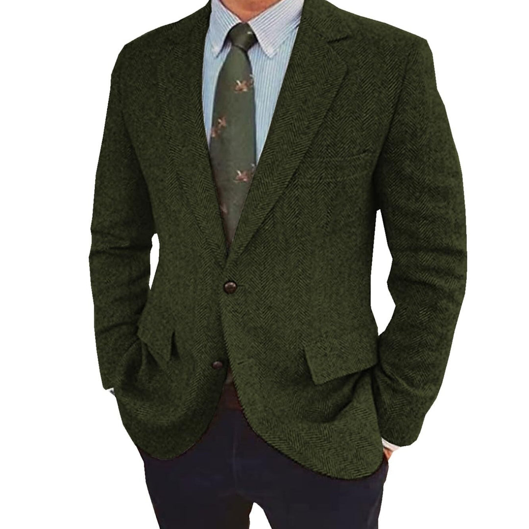 Men's Retro Single-Breasted Two-Button Blazer