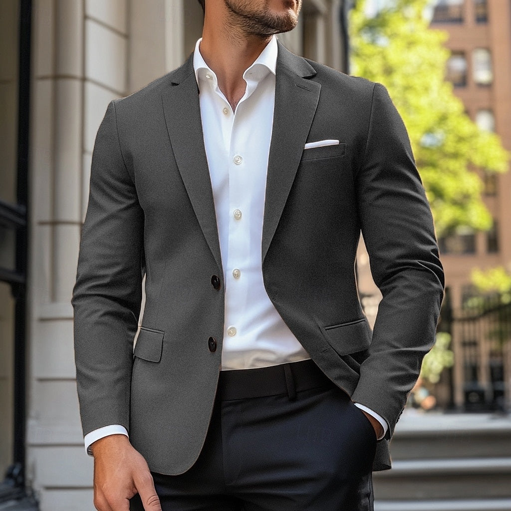 Men's Casual Standard Fit Single Breasted Blazer