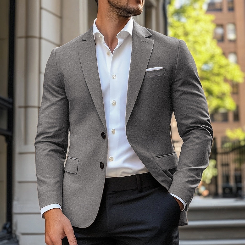 Men's Casual Standard Fit Single Breasted Blazer