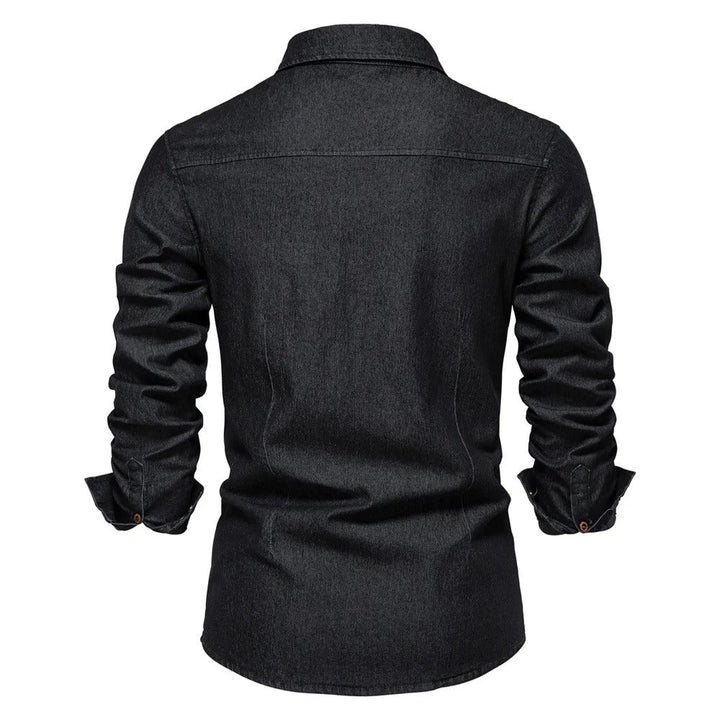 Men's Western Style Denim Shirt