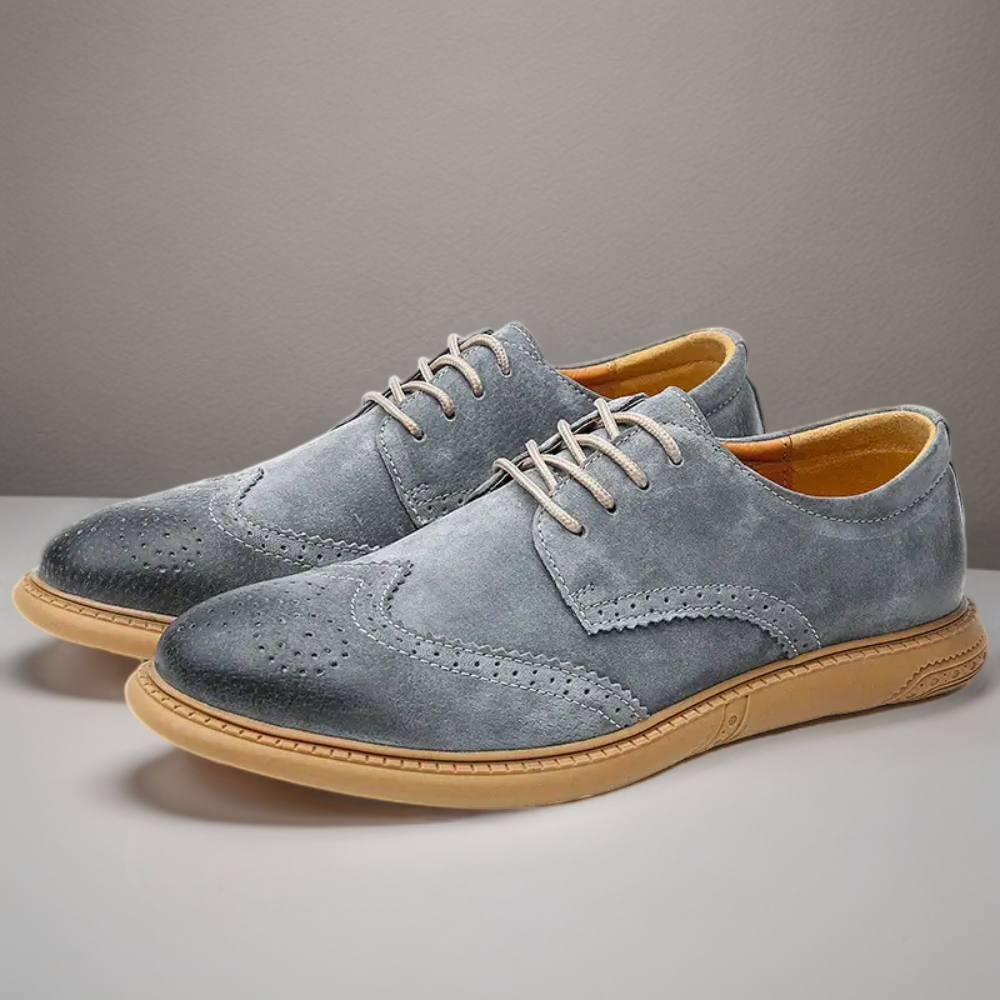 Men's breathable Oxford lace-up shoes for work and casual wear