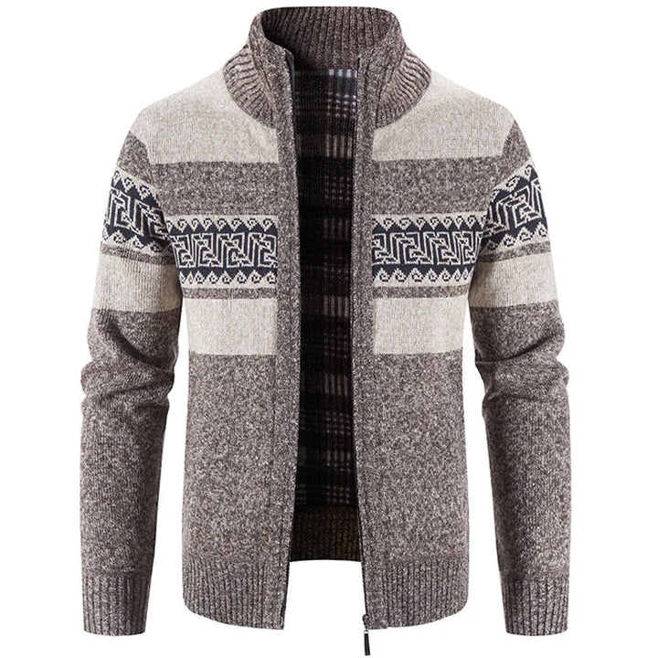 Men's Contemporary Knit Sweater Jacket