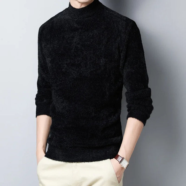 Men's Soft Turtleneck Sweater for Comfortable Style