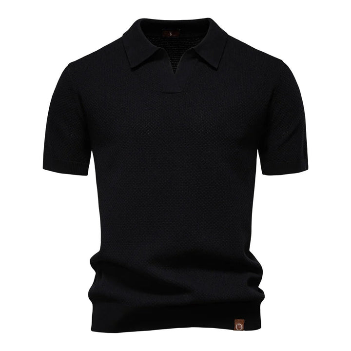 Men's Elegant Knitted Polo Shirt