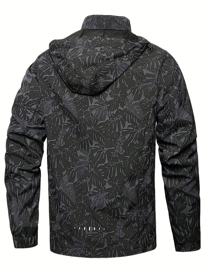 Men's Waterproof Outdoor Jacket with Hood for All Weather Conditions