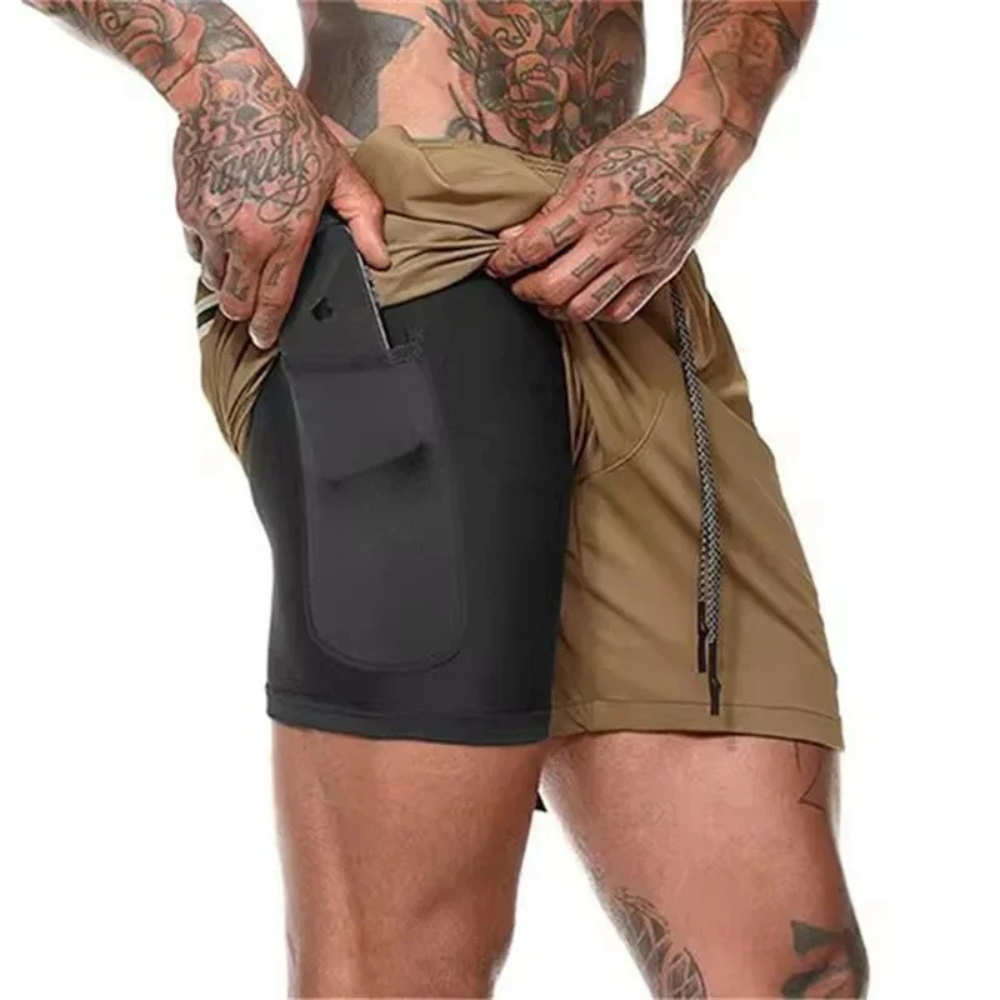 Men's 2-in-1 Sport Shorts – Designed for Performance and Comfort