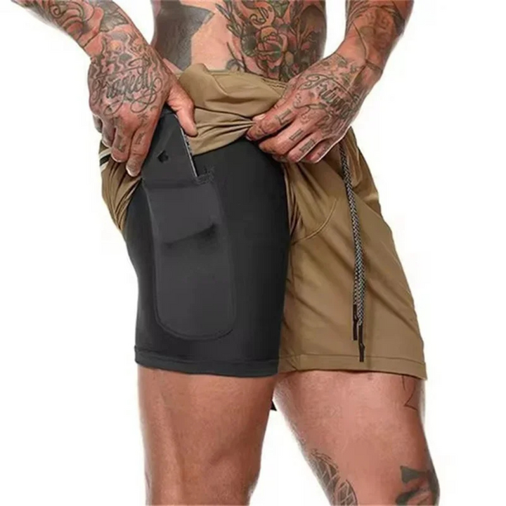 Men's 2-in-1 Sport Shorts – Designed for Performance and Comfort