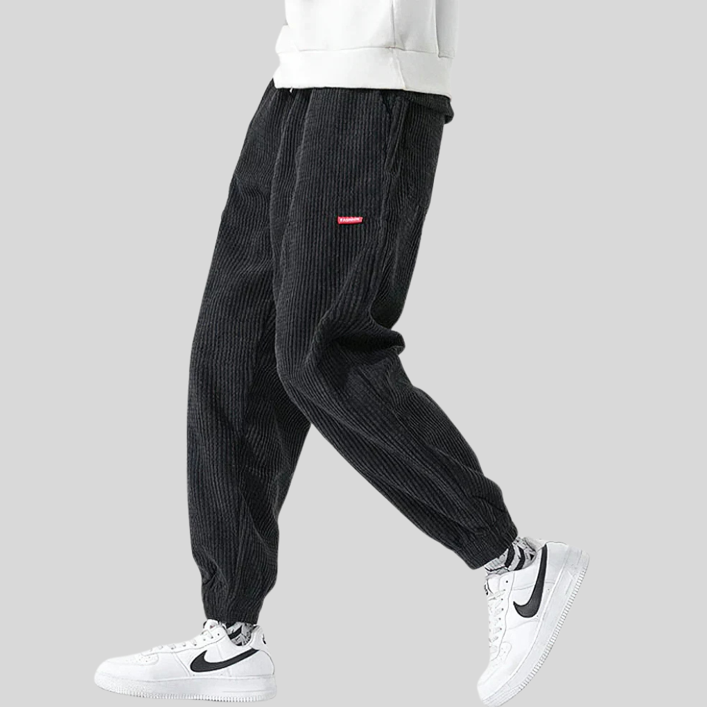 Men's Wide Corduroy Joggers – Comfortable Casual Wear