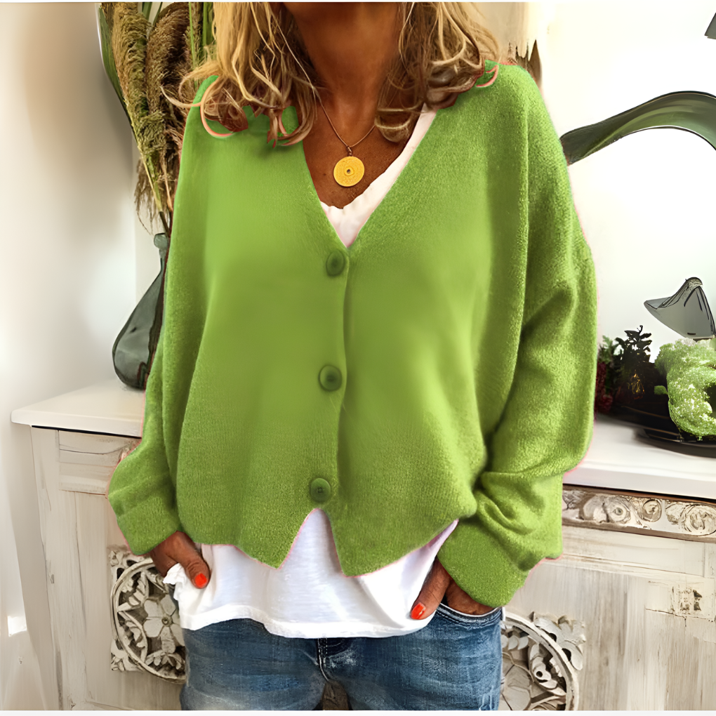 Women's Cozy Knit Relaxed Fit Cardigan