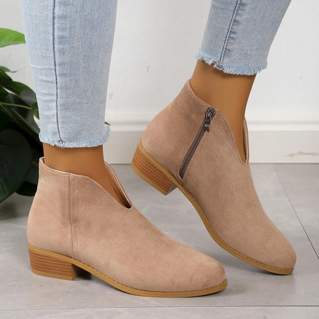 Women's Stylish Suede Ankle Booties