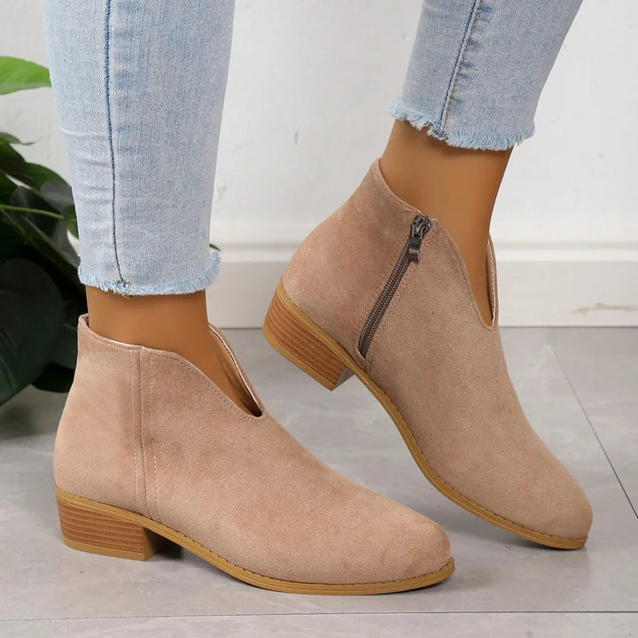 Women's Stylish Suede Ankle Booties