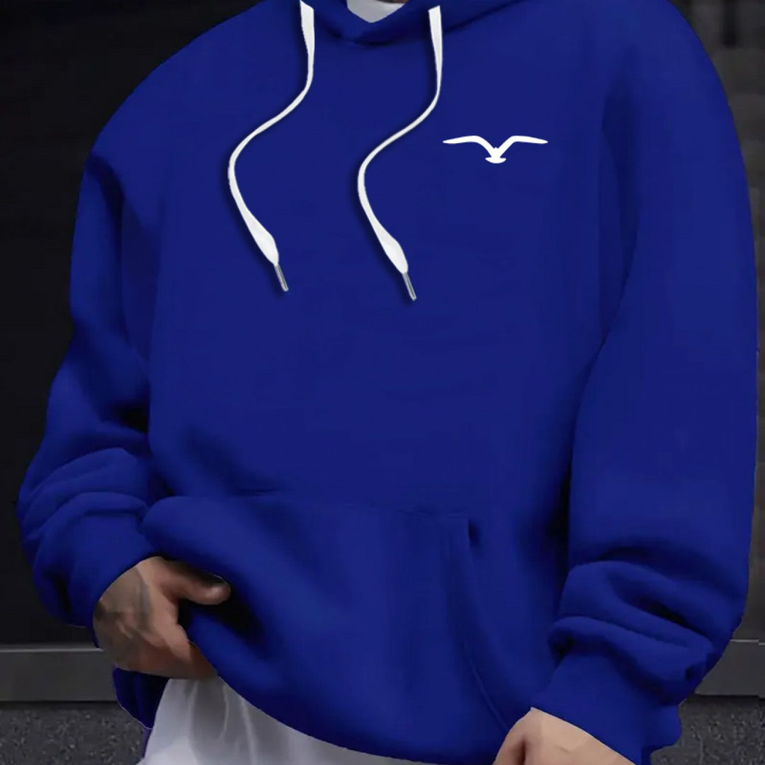 Men's Casual Cozy Long Sleeve Hooded Sweatshirt for Autumn Winter
