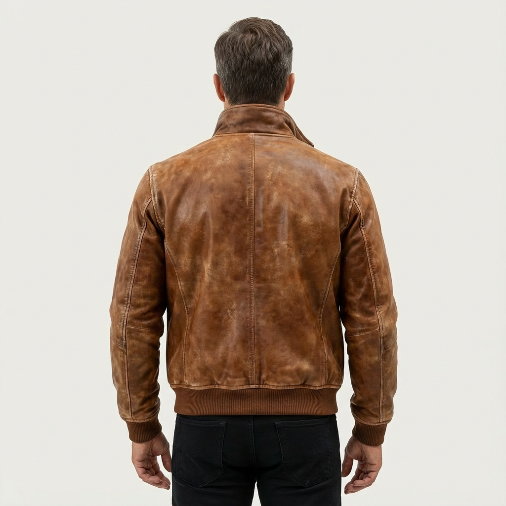 Men's Thermal Leather-Effect Jacket