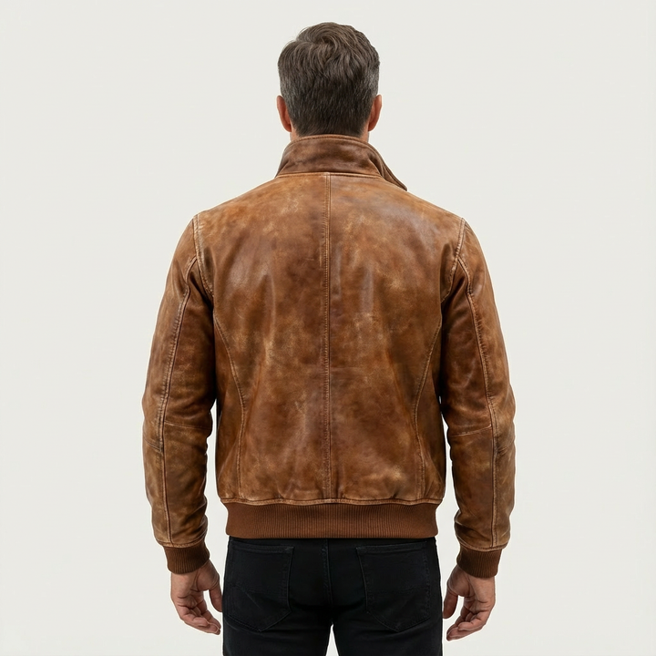 Men's Thermal Leather-Effect Jacket