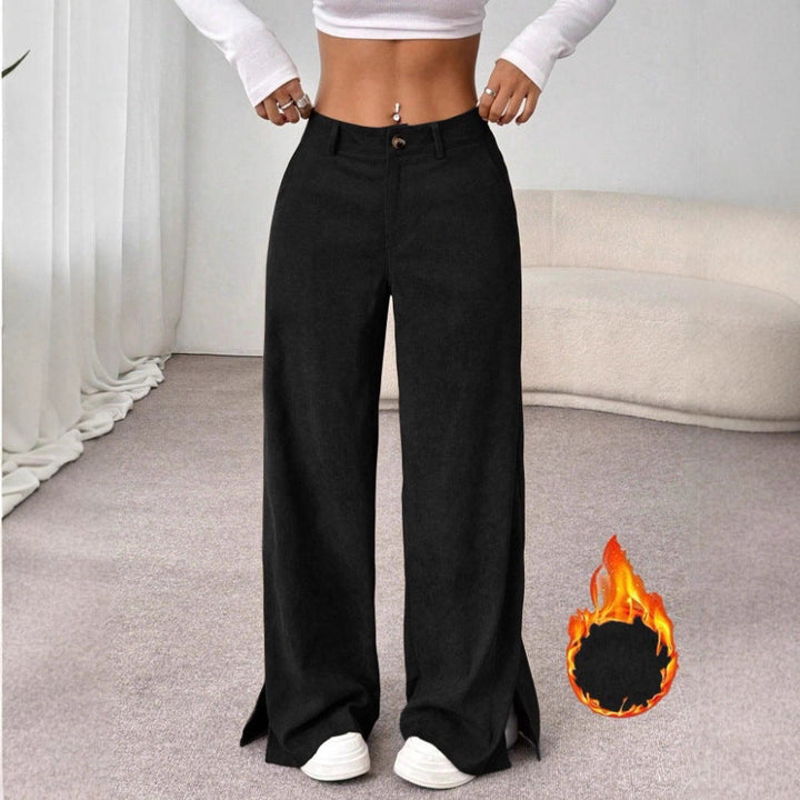 Women's Chic High-Waist Wide Leg Split Pants