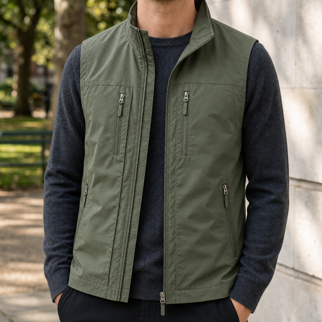 Men's Multi-Pocket Utility Vest