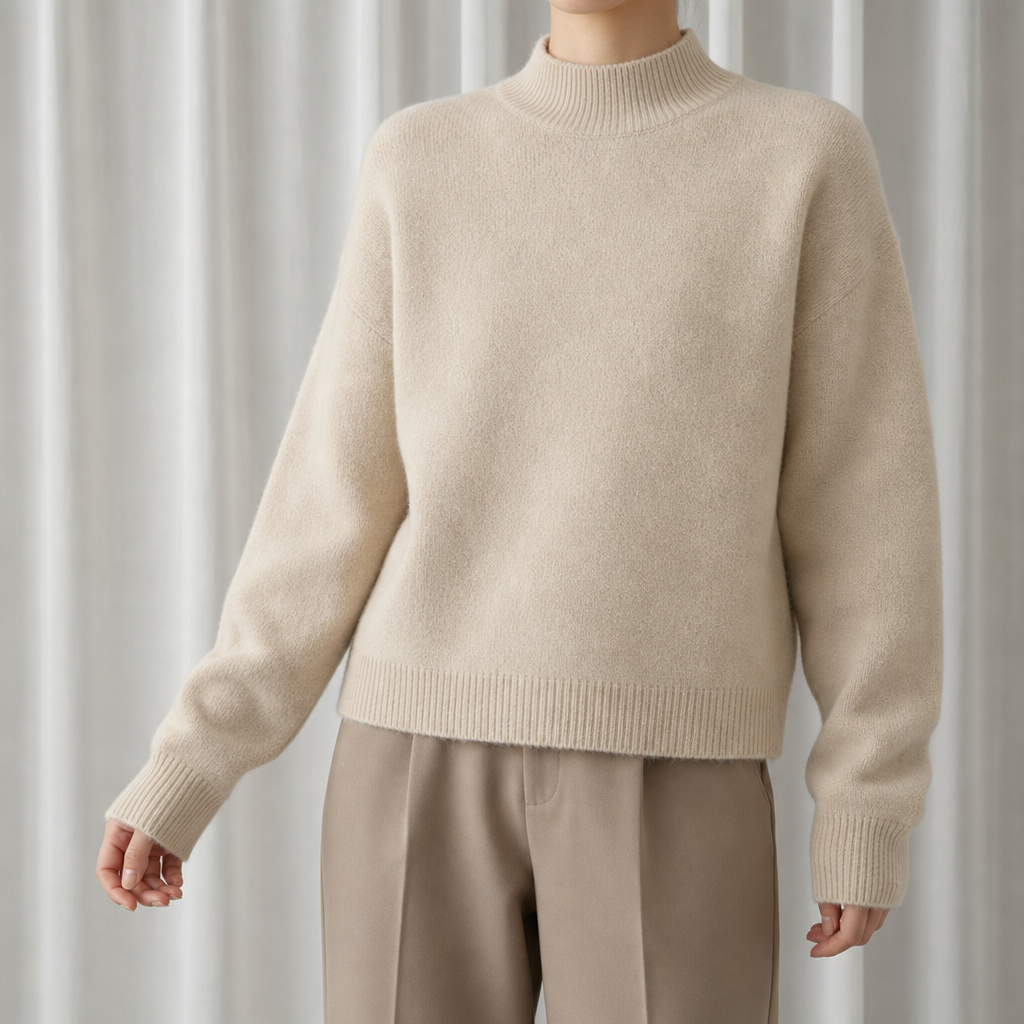 Women's Soft Mock Neck Sweater