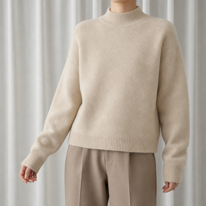 Women's Soft Mock Neck Sweater