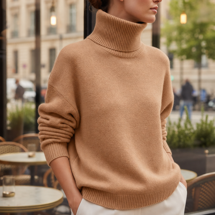 Women's Oversized Turtleneck Sweater