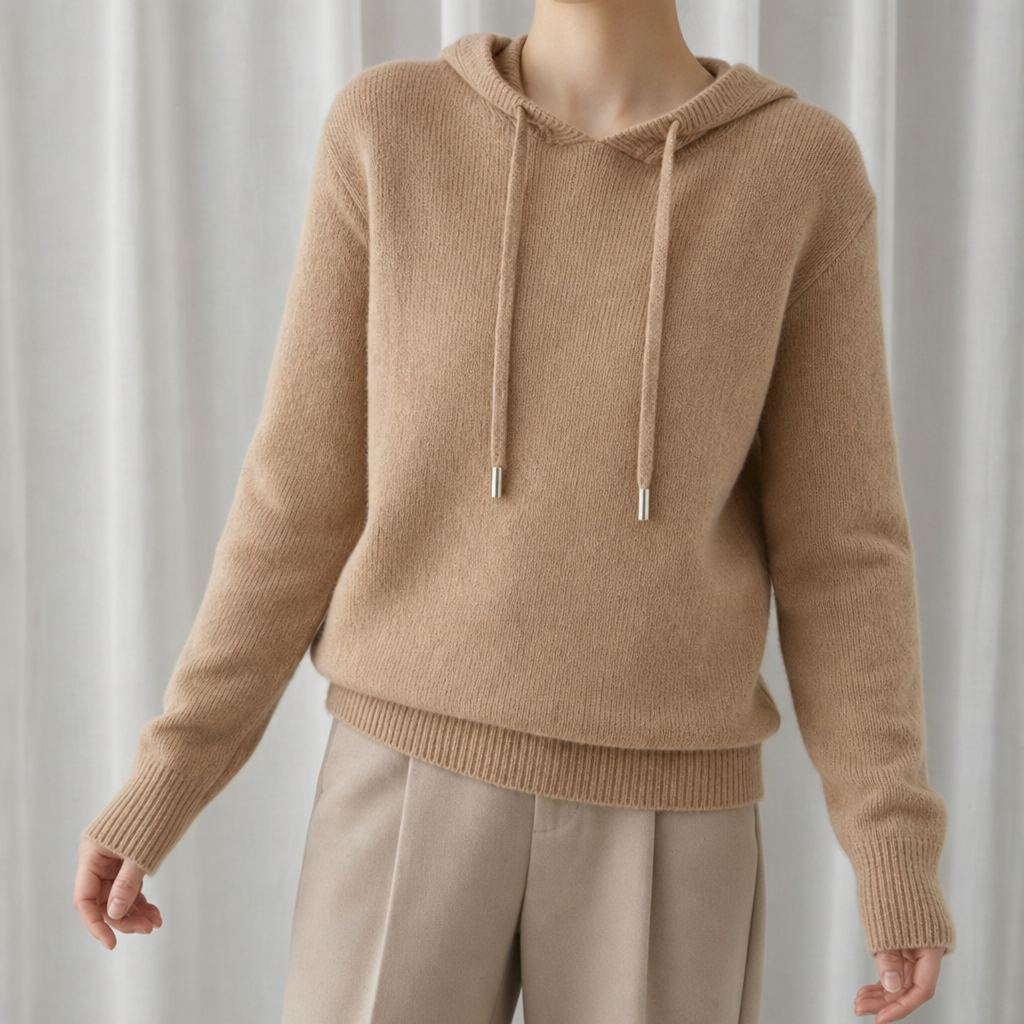 Women's Cashmere Knit Hoodie