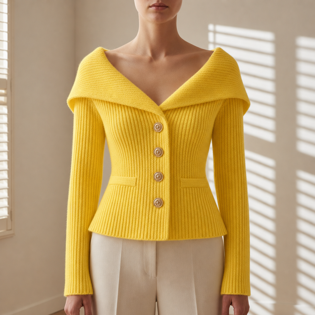 Women's Off-Shoulder Knit Cardigan