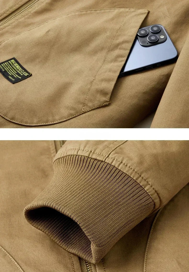 Men's Sherpa-Lined Aviator Jacket for Ultimate Warmth and Style