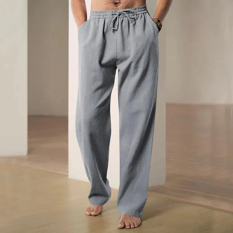 Men's Airy Linen Pants with Loose Cut for Comfortable Style