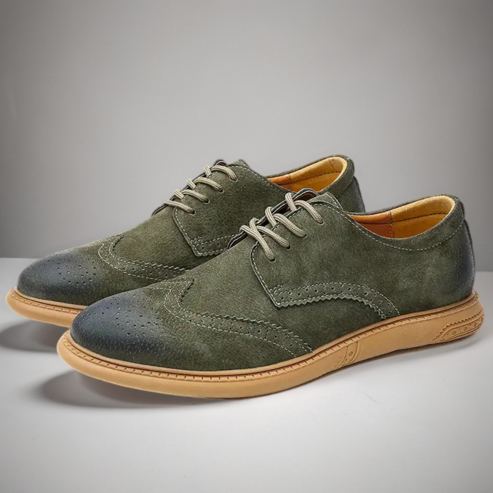 Men's breathable Oxford lace-up shoes for work and casual wear