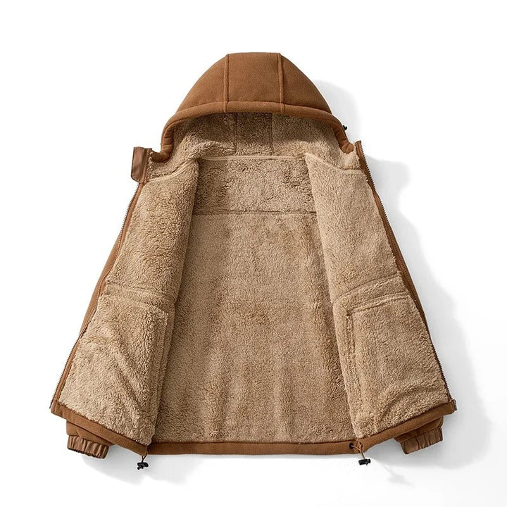 Men's Fleece Feeder Hooded Jacket for Ultimate Comfort and Warmth