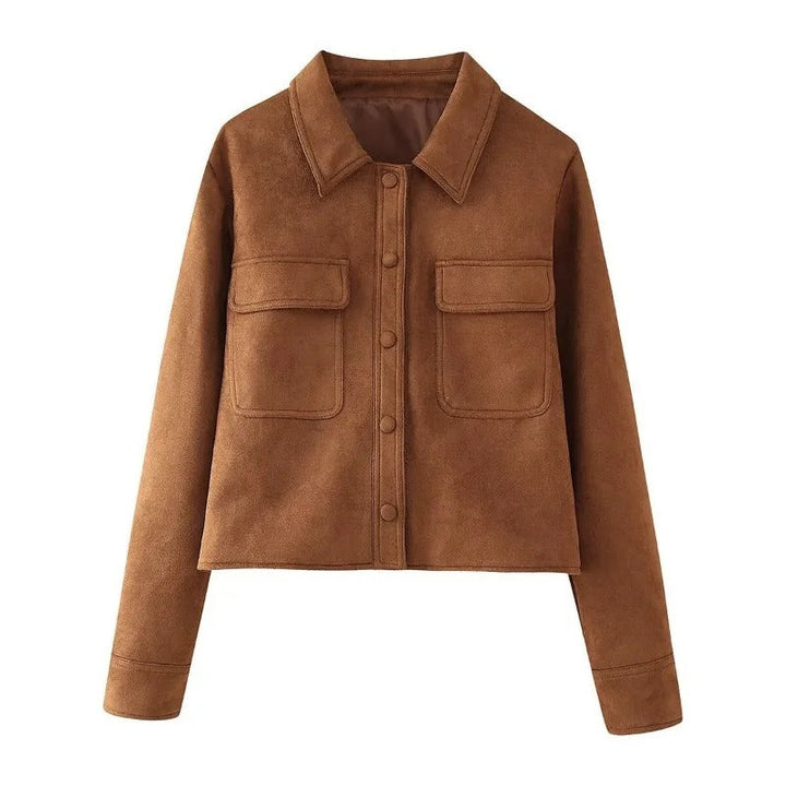 Women's Stylish Suede Jacket for Trendy Fashion Looks