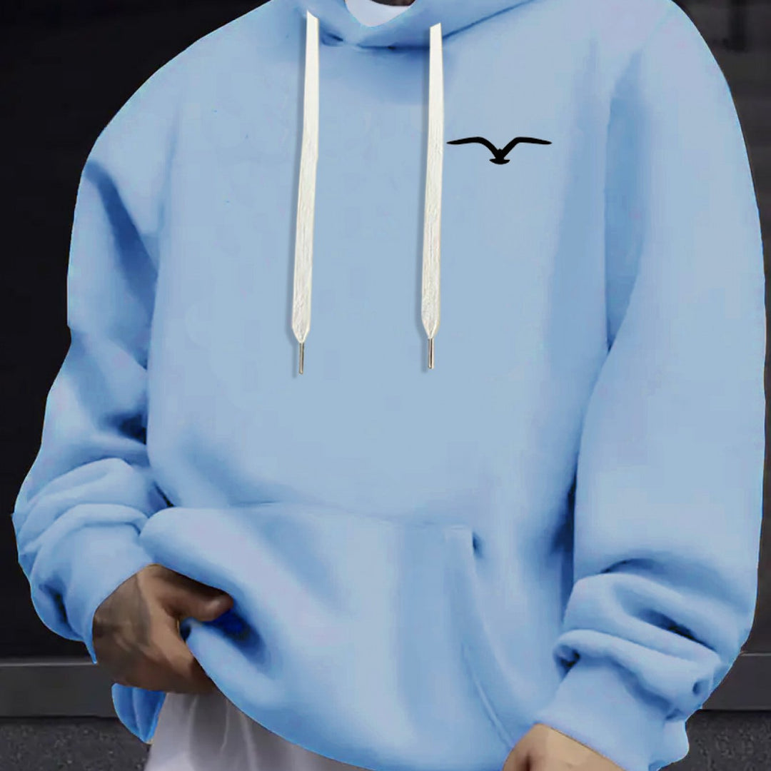Men's Casual Cozy Long Sleeve Hooded Sweatshirt for Autumn Winter