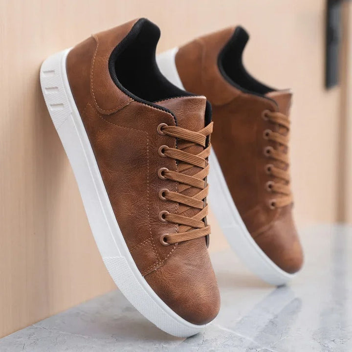 Men's Classic Leather Look Sneakers