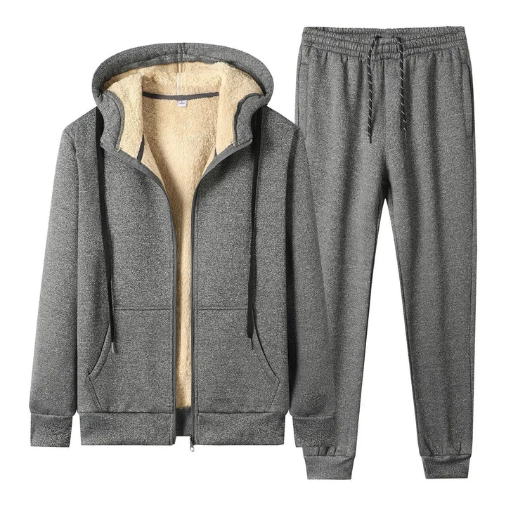 Men's Fleece Jogging Suit Set for Comfort and Style