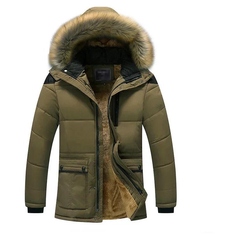 Men's Insulated Parka Jacket for Cold Weather Protection