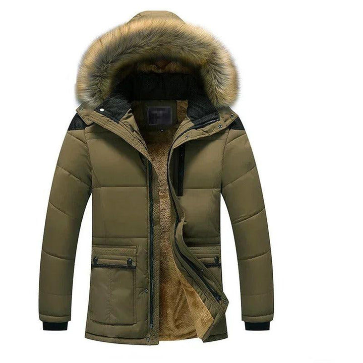 Men's Insulated Parka Jacket for Cold Weather Protection