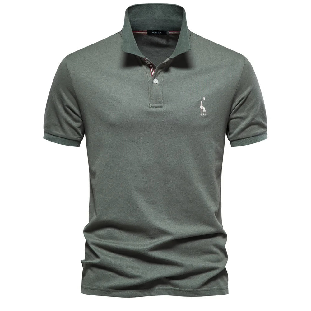 Men's Classic Polo Shirt with Embroidery - Timeless Style & Detail