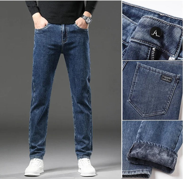 Men's Comfortable Winter Jeans for Ultimate Warmth and Style