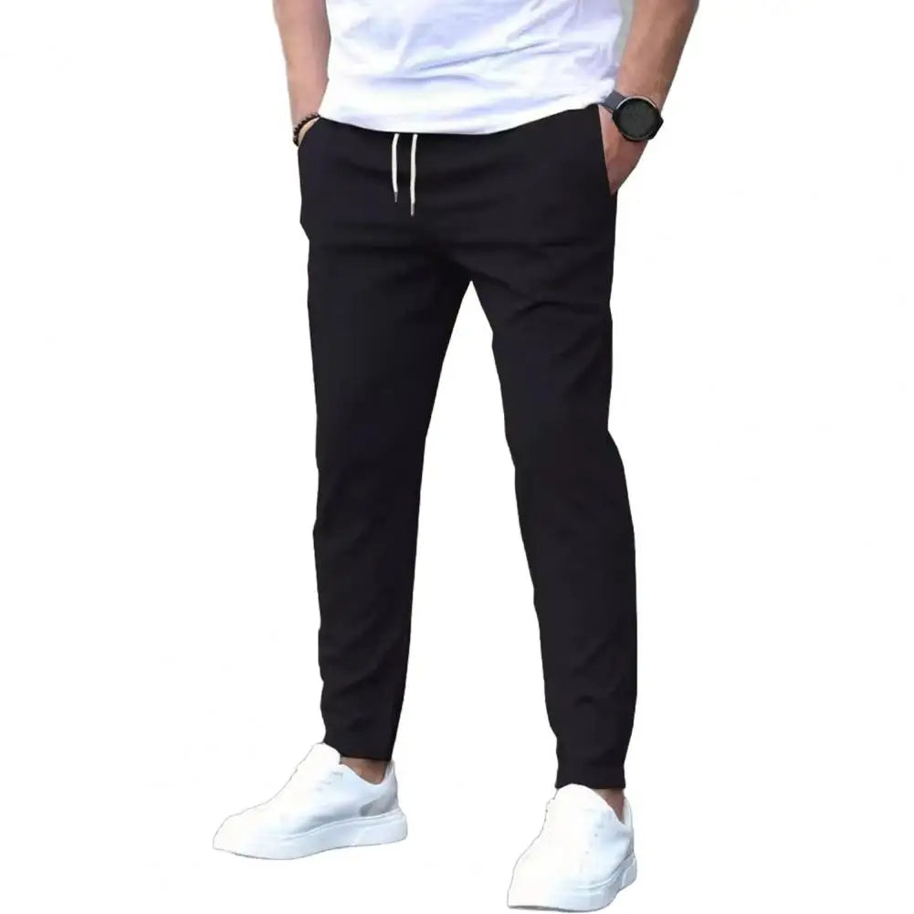 Men's Sporty Joggers with Pockets and Stretchy Waistband