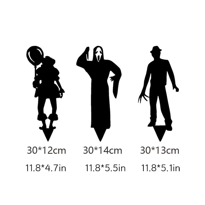 Halloween's Metal Villain Shadow Caster Yard Stake with Spotlight Projection